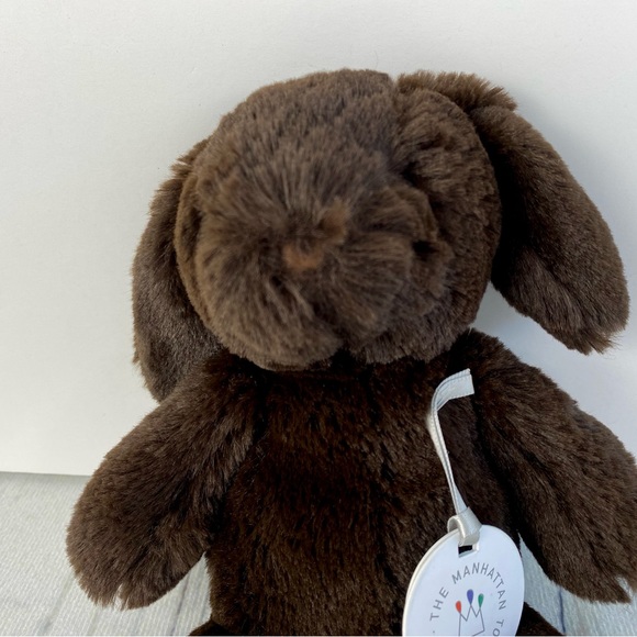 Manhattan Toy Company rabbit plush, chocolate brown Fritz Bunny Small with tags - Picture 2 of 8